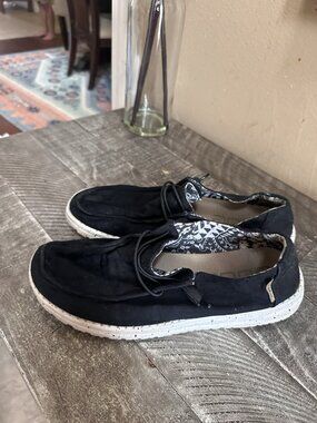 Hey Dude Wendy Basic Black Odyssey Womens Size 8